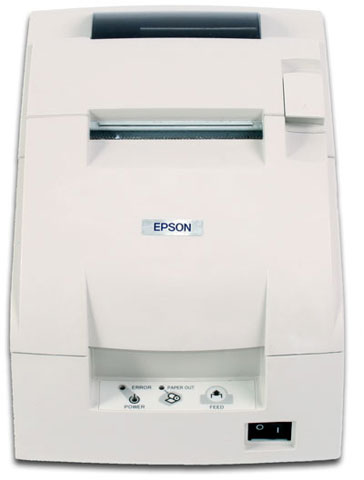 EPSON, TM-U220D, DOT MATRIX RECEIPT PRINTER, USB, EPSON COOL WHITE, NO AUTOCUTTER, POWER SUPPLY INCLUDED