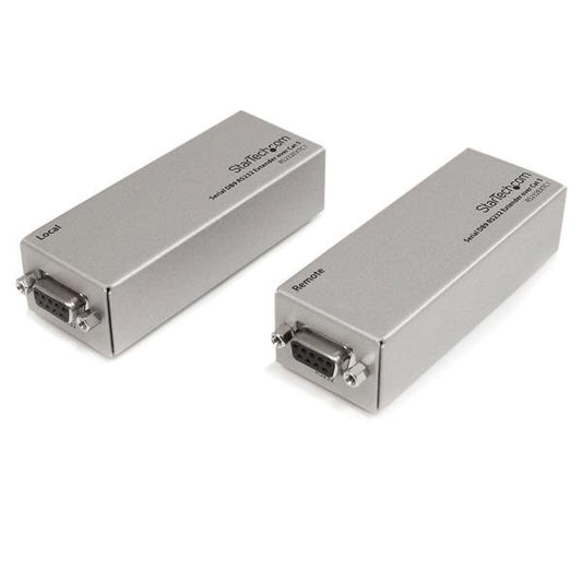 Serial DB9 RS232 Extender over Cat 5 - Up to 3300 ft (1000 meters)- Supports ful