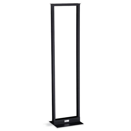 2-Post Premier Aluminum Distribution Rack, Black Finish, 84in (45U), 19inW