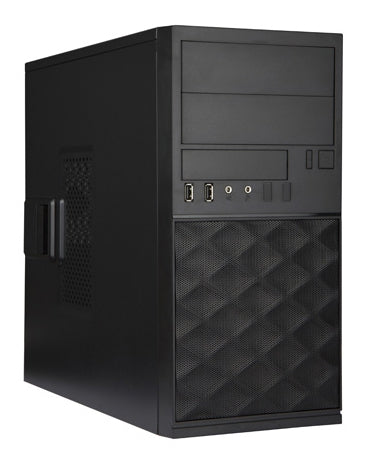In-Win Case EFS052.CH450TB3 Mini-Tower 2/1/(3) Bays HD Audio Black 450W Micro-ATX