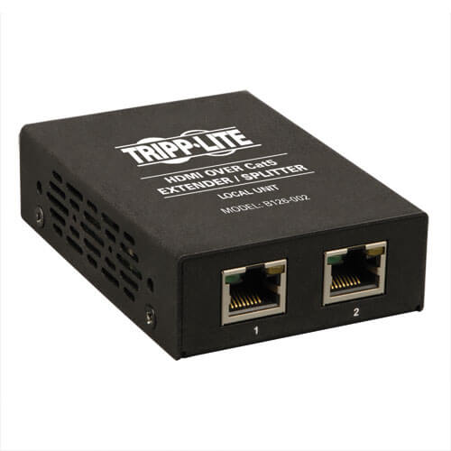 2-Port HDMI Over Cat5/Cat6 A/V Extender / Video Splitter 1080p 150 ft