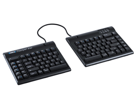 Kinesis Freestyle2 Blue Multichannel Bluetooth Split Adjustable Separated Keyboa