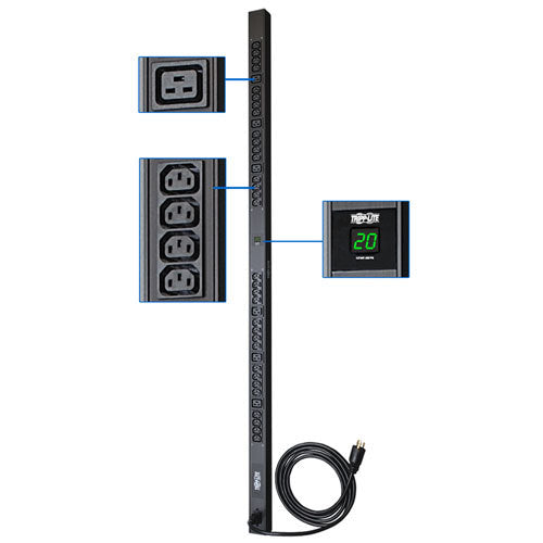 Tripp Lite series 3.7kW Single-Phase Local Metered PDU, 208/230V Outlets (6-C19