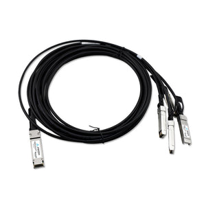 470-AAGE : 40GBASE-CR4 QSFP+ to 4 10GBASE-CU SFP+ Passive DAC Cable Dell Compati