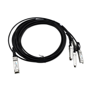 Axiom 40GBASE-CR4 QSFP+ to 4 10GBASE-CU SFP+ Passive DAC Cable HP 5m