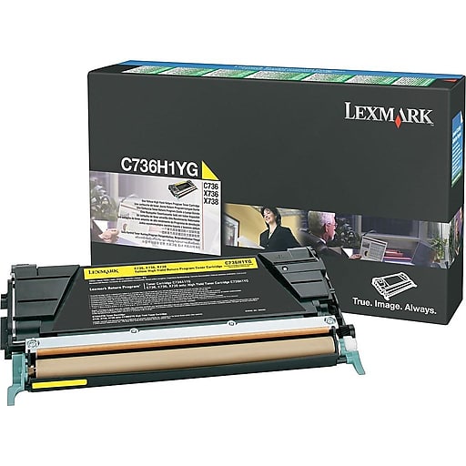 C736/X736/X738 Yellow High Yield Return Program Toner Cartridge 10K