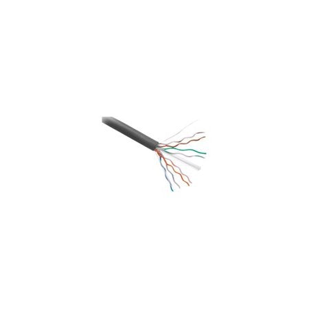Axiom CAT5e 24AWG 4-Pair Solid 350MHz Plenum Bulk Cable Spool 1000FT (Gray)