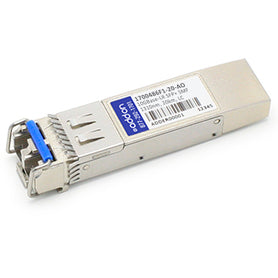 This ADTRAN 1700486F1 compatible SFP+ transceiver provides 10GBase-LR throughput