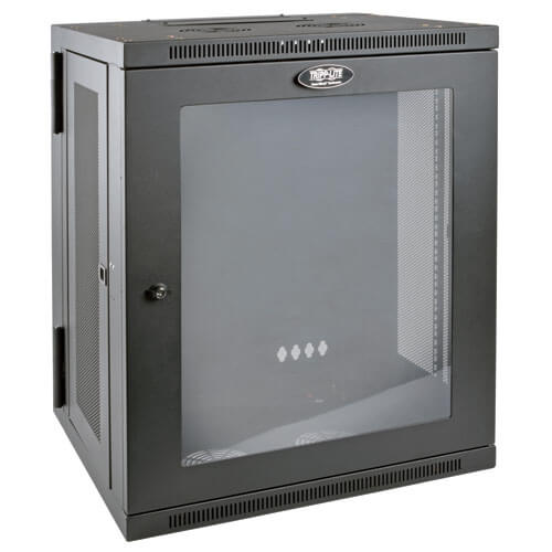 Tripp Lite series SmartRack 15U Low-Profile Switch-Depth Wall-Mount Half-Height