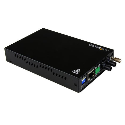 Convert and extend a 10/100 Mbps Ethernet connection up to 1.2 miles/2km over Mu
