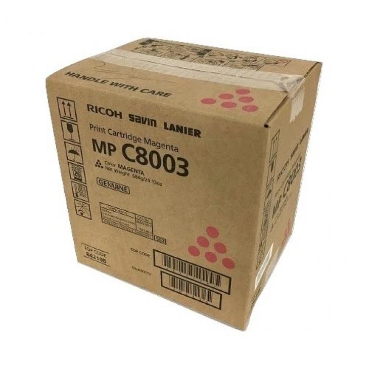 Ricoh Magenta Toner Cartidge for use in MPC6503 MPC8003 Estimated yield 26, 000