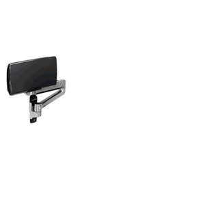 LX Sit-Stand Wall Mount Keyboard Arm (polished aluminum)