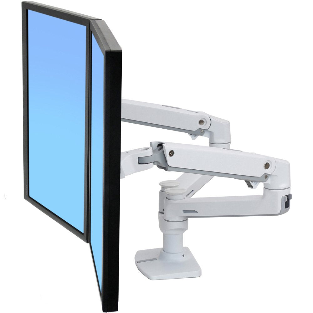 LX DUAL SIDE-BY-SIDE ARM, WHITE - NOATT