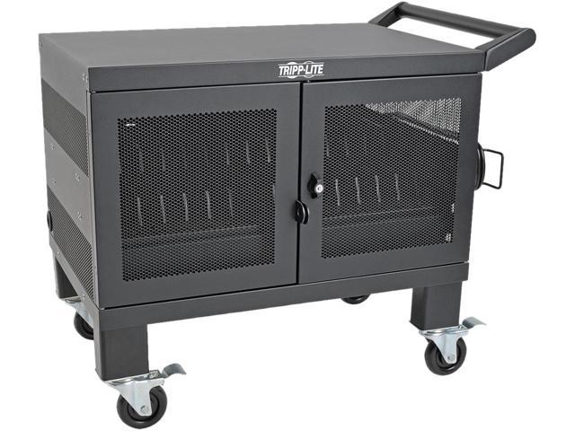 Mobile Cart Conversion Kit with Handle, Casters and Power Cord Manager for 16-De