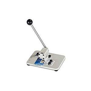 BRADY PEOPLE ID, MEDIUM MANUAL TABLE TOP SLOT PUNCH WITH ADJUSTABLE GUIDES, SLOT SIZE 9/16" X 1/8"