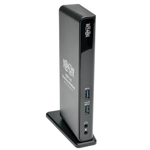 USB 3.0 SuperSpeed Laptop Dual Head Docking Station - HDMI and DVI Video, Audio,