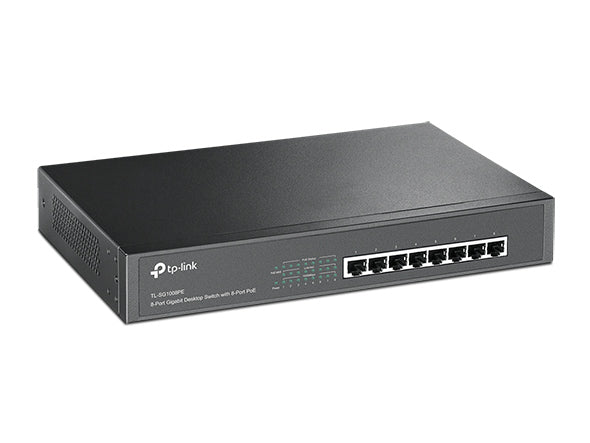 TP-Link Network TL-SG1008PE 8Port Gigabit Desktop Rackmount Switch PoE Retail