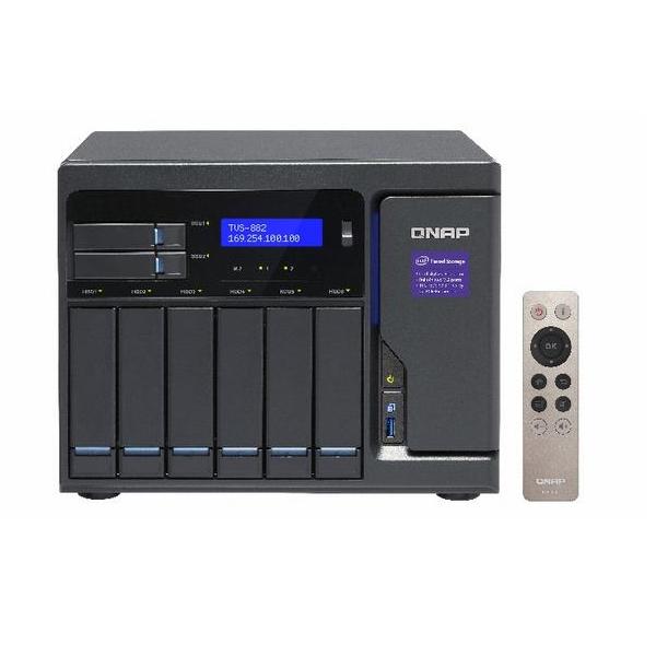 QNAP Network Attached Storage TVS-882-i5-16G-450W-US 8Bay 16GB Skylake Core i5 3.6GHz 10G-ready 450W Retail