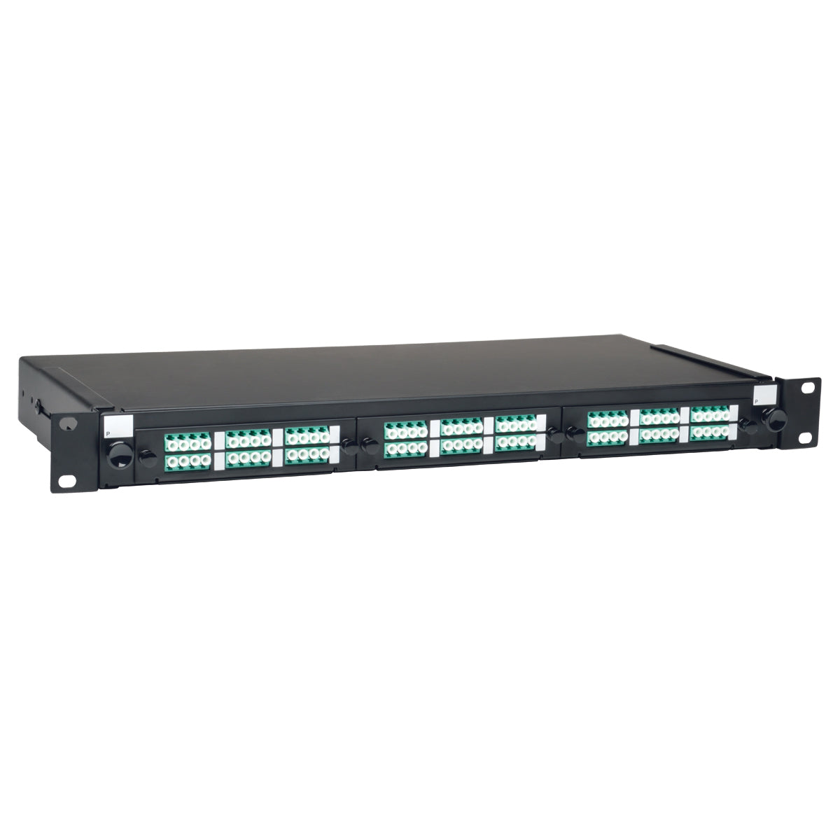 36-Port Fiber Patch Panel Enclosure, 1U Rack-Mount (LC/LC)