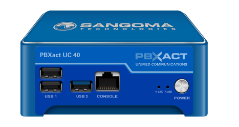 Sangoma PBXact 400 Appliance. In this configuration this system will support up