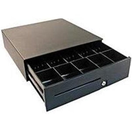 APG, S100, HEAVY DUTY CASH DRAWER, USBPRO, BLACK, 16X16, ADJUSTABLE DUAL MEDIA SLOTS, FIXED 5X5 TILL, CABLE INCLUDED