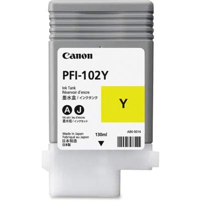 LUCIA PFI-102 Y - Ink tank - Pigmented yellow - For IPF 500, 600 and 700 Printer