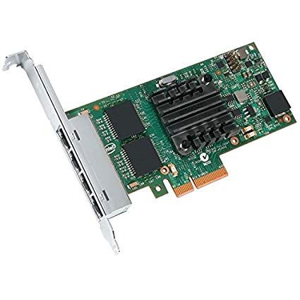 Intel I350-T4V2 Server Network Adapter, 4x RJ45 Ports, PCIe v2.1 x4 Interface, I
