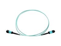 Axiom MPO Female to MPO Female Multimode OM3 50/125 Fiber Optic Cable - 8m