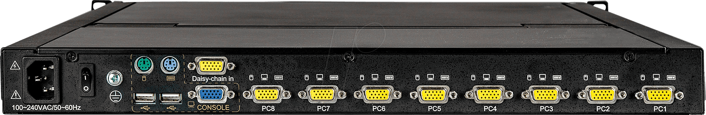 1U 8 Port KVM