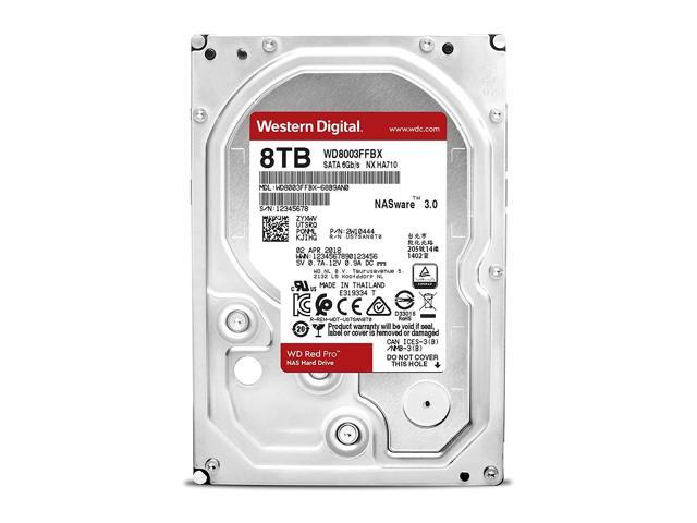 Western Digital HDD WD8003FFBX 3.5 8TB Red Pro SATA 6Gb s 7200RPM 256MB Bare