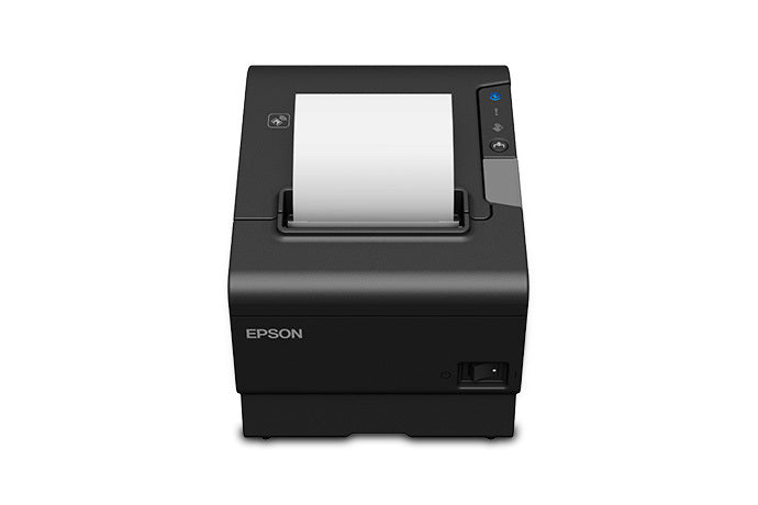 EPSON, TM-T88VI, THERMAL RECEIPT PRINTER WITH AUTOCUTTER, EPSON BLACK, S01, ETHERNET, USB & SERIAL INTERFACES, PS-180 POWER SUPPLY AND AC CABLE