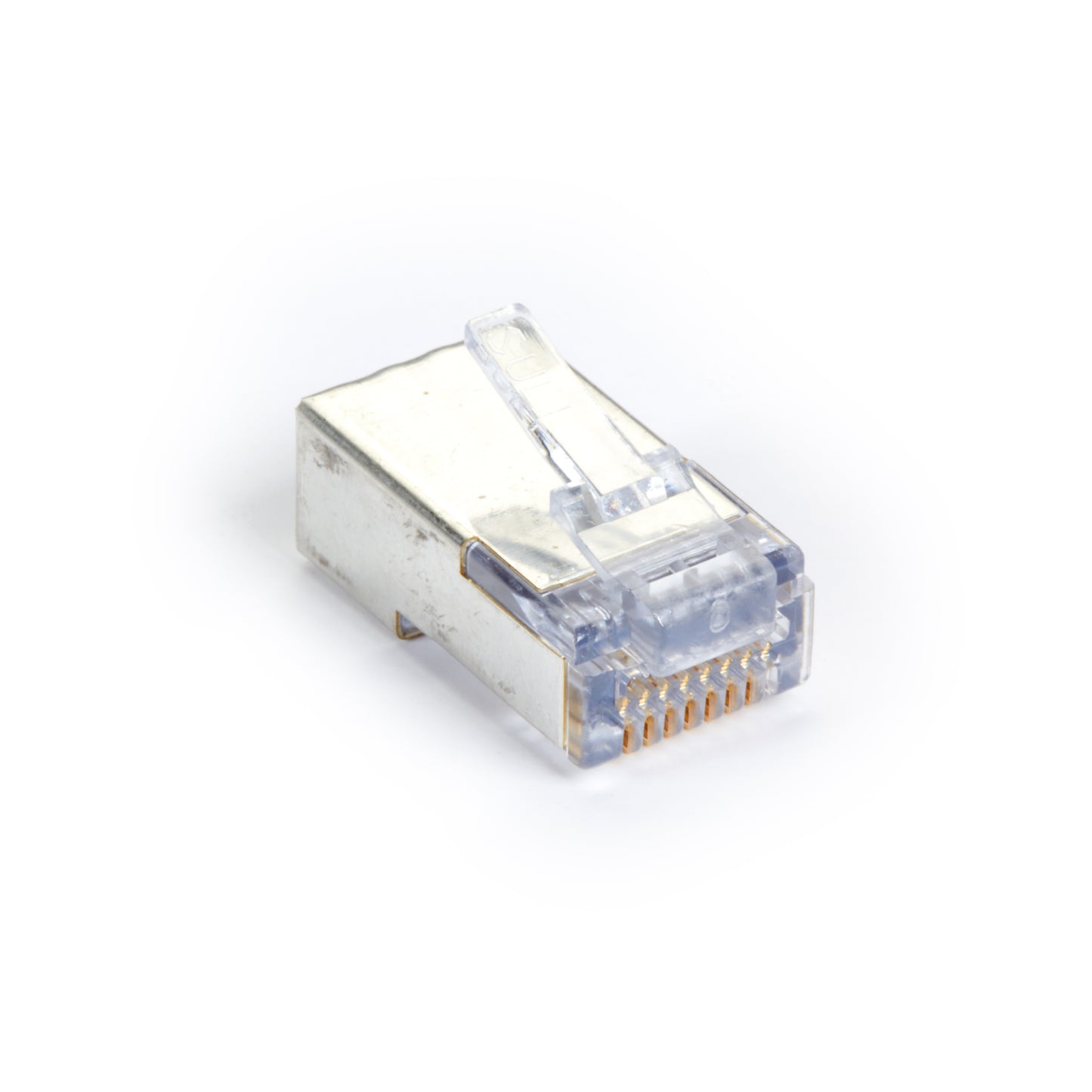 Shielded CAT5e EZ-RJ45 Modular Plugs, 100-Pack