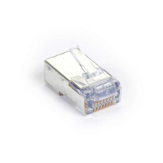 Shielded CAT5e EZ-RJ45 Modular Plugs, 100-Pack