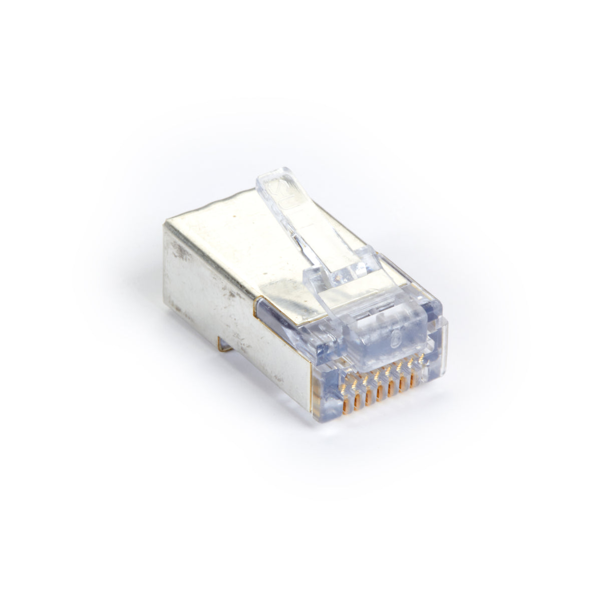 Shielded CAT5e EZ-RJ45 Modular Plugs, 50-Pack