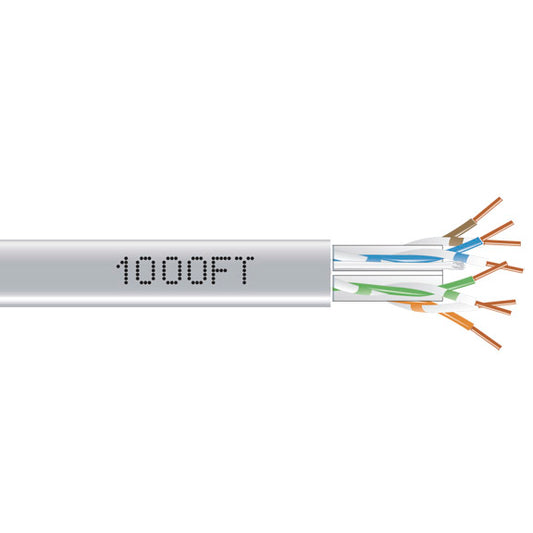 GIGATRUE 550 CAT6 BULK, 1000FT, PVC, GRAY PLBOX