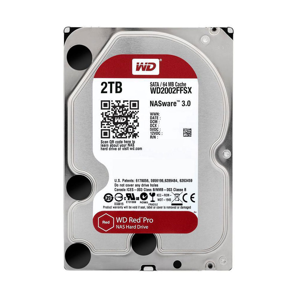 Western Digital HDD WD2002FFSX 2TB SATA 7200RPM 64MB Cache 3.5inch RED PRO NAS Bare