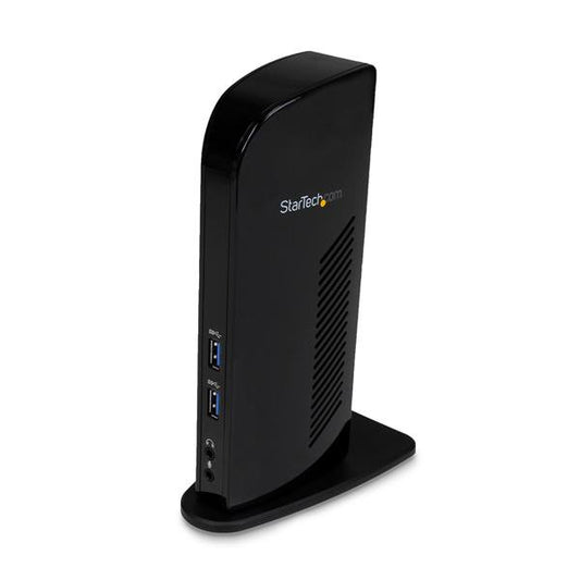 Dual monitor dock connects HDMI DVI displays to your laptop - 6 USB dock ports -