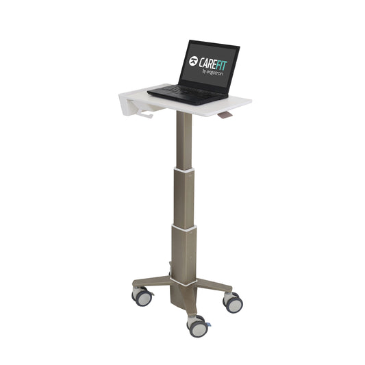 Ergotron C50-1100-0 CareFit Slim Medical Laptop Cart, non-powered - White, Warm