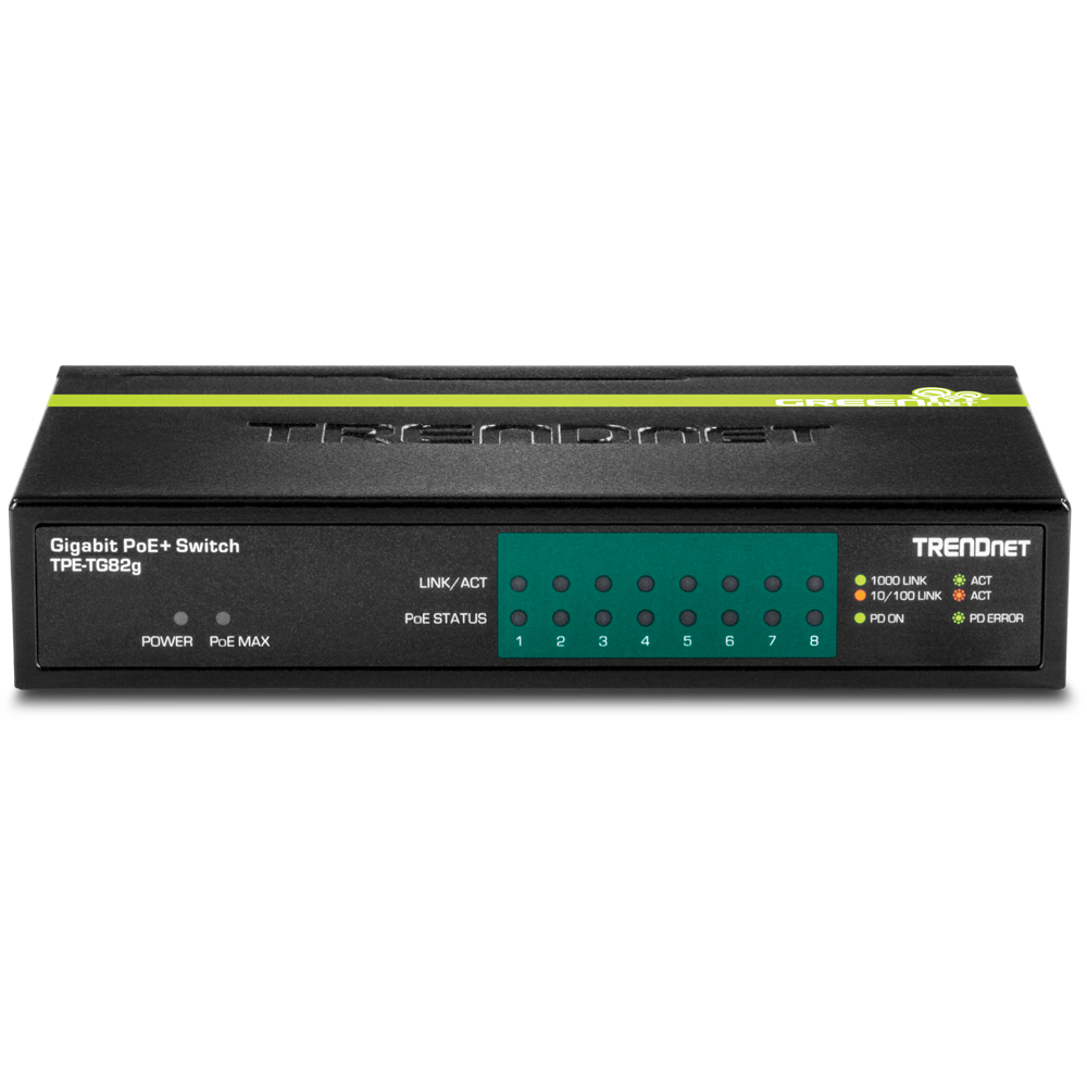 TRENDNET 8-PORT GIGABIT POE+ SWITCH