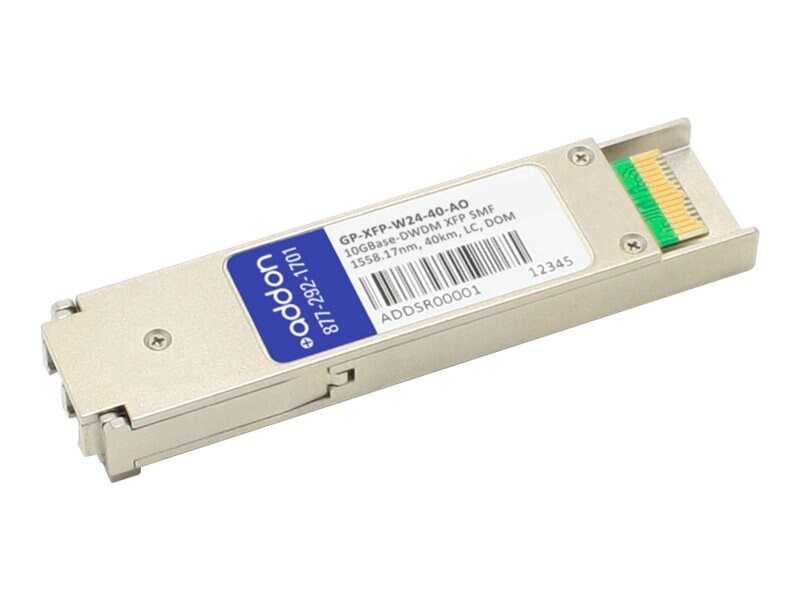 AddOn Dell Force10 GP-XFP-W24 Compatible TAA Compliant 10GBase-DWDM 100GHz XFP T