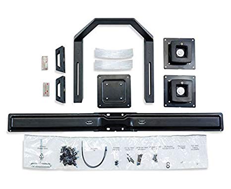 ERGOTRON KIT, SINGLE MONITOR TO DUAL MONITOR WITH HANDLE, BLACK, Perfect dual-mo