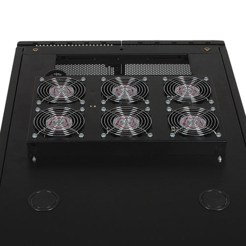 SmartRack Roof-Mounted Fan Panel - 6-120V high-performance fans; 630 CFM, 5-15P