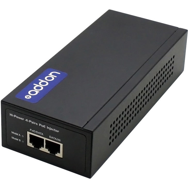 AddOn 60W POE Power Injector (IEEE802.3af/IEEE802.3at 57v 60W max,10/100Base-T a