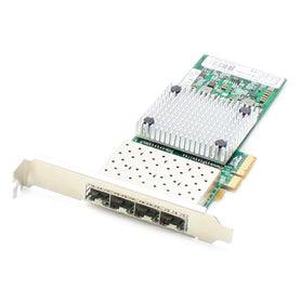 AddOn 1Gbs Quad Open SFP Port PCIe x4 Network Interface Card