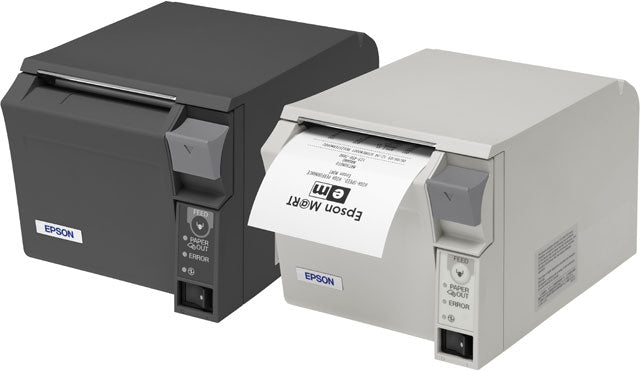 EPSON, TM-T70II, FRONT LOADING THERMAL RECEIPT PRINTER, MPOS, WIFI (UB-R04) AND USB, EPSON DARK GRAY, POWER SUPPLY INCLUDED, REQ CABLE