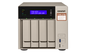 QNAP Network Attached Storage TVS-473e-8G-US 4Bay 8GB AMD R Series Quad-core 2.1GHz 10G-ready Retail
