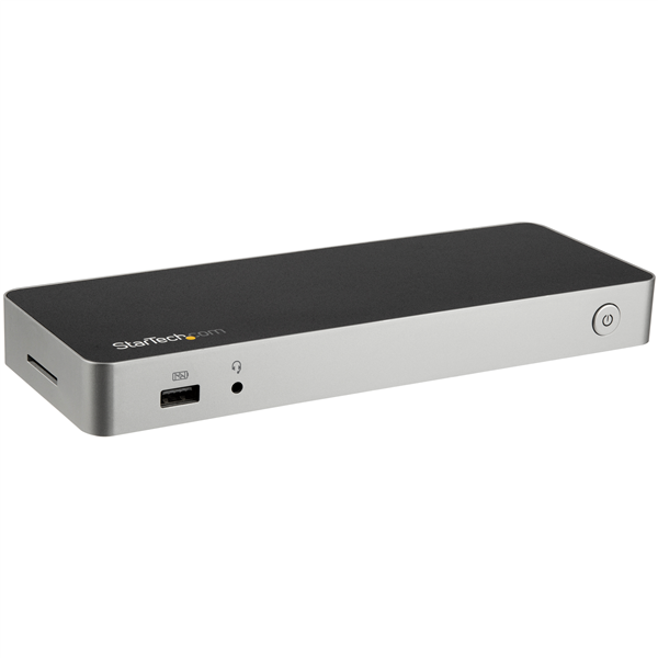 USB-C Dual-4K Monitor Docking Station for Laptops - 60W USB Power Delivery - SD