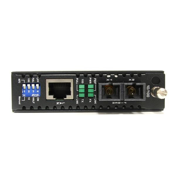 Convert and extend a 10/100 Mbps Ethernet connection up to 1.2 miles/2km over Mu