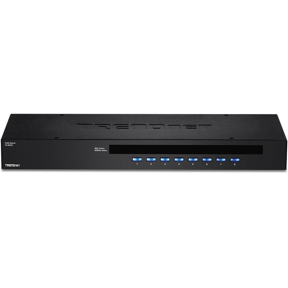 8PORT KVM USB/PS2 RACK MOUNT