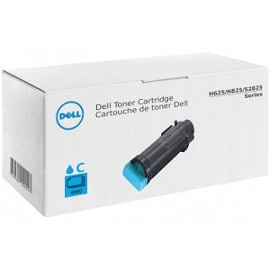 DELL H825CDW S2825CDW CYAN TONER 4000 PG EXTRA HIGH YIELD PART 4Y75H SKU 593 BBP